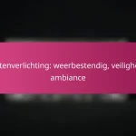 Buitenverlichting: weerbestendig, veiligheid, ambiance