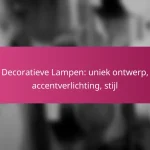 Decoratieve Lampen: uniek ontwerp, accentverlichting, stijl