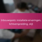 Inbouwspots: installatie-ervaringen, lichtverspreiding, stijl