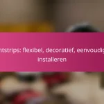 Lichtstrips: flexibel, decoratief, eenvoudig te installeren