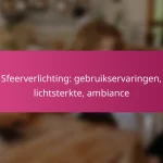 Sfeerverlichting: gebruikservaringen, lichtsterkte, ambiance