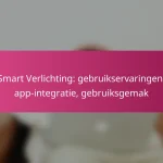 Smart Verlichting: gebruikservaringen, app-integratie, gebruiksgemak