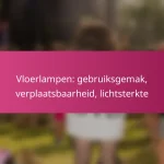 Vloerlampen: gebruiksgemak, verplaatsbaarheid, lichtsterkte