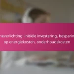 Zonneverlichting: initiële investering, besparingen op energiekosten, onderhoudskosten